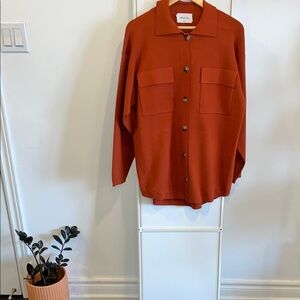 Wilfred Ronnie Sweater in Copper Red
